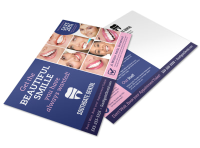 Teeth Whitening Dental Postcard Template pjc4c03qyr preview