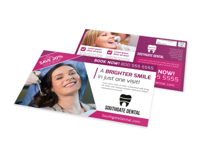 Teeth Whitening Dental EDDM Postcard Template 991hfjczkx preview