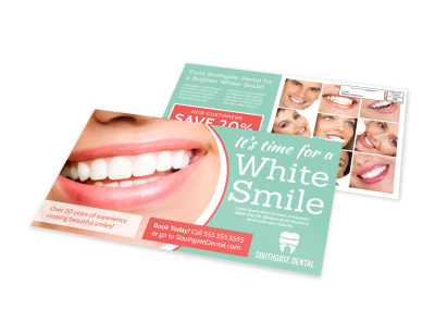 Teeth Whitening Dental EDDM Postcard Template w3t5p2xgvq preview