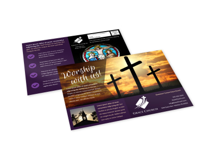 Church Outreach EDDM Postcard Template ln8knbclix preview