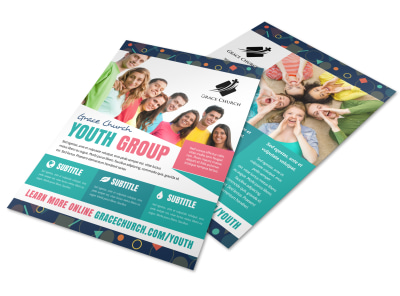Youth Group Church Flyer Template 32w9vxwuva preview