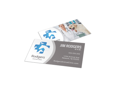 Veterinarian Business Cards Template Preview