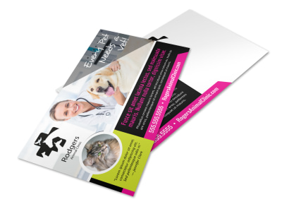 Veterinarian Postcard Template y02y0xukes preview