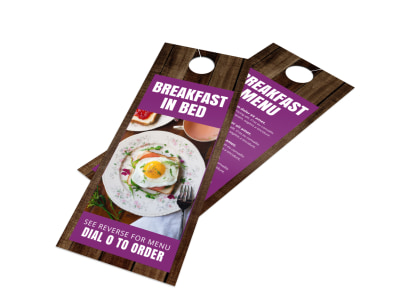 Hotel Breakfast Door Hanger Template lk7515luxe preview