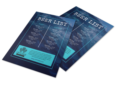 Beer List Menu Template 6hw1elcqal preview