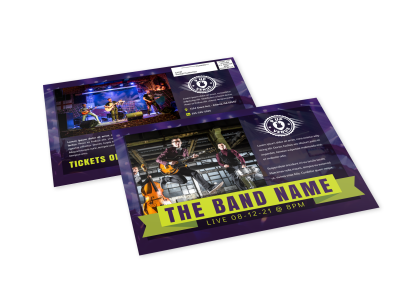 Concert EDDM Postcards Template Preview