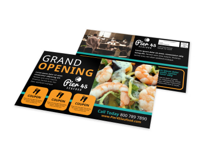 Restaurant Grand Opening EDDM Postcard Template f9btwbdt5v preview