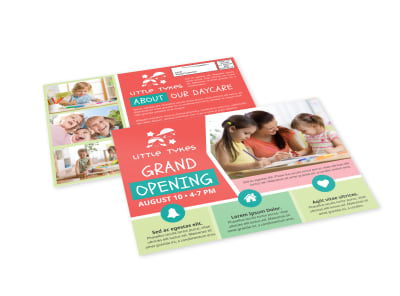 Daycare Grand Opening EDDM Postcard Template 03jd3z640b preview