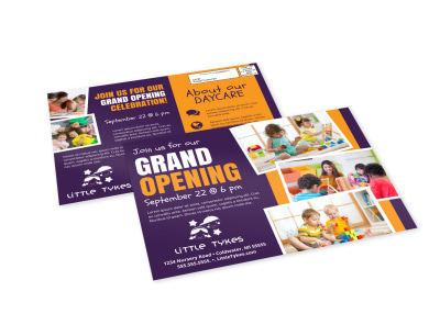 Daycare Grand Opening EDDM Postcard Template 69oi6hkqs1 preview