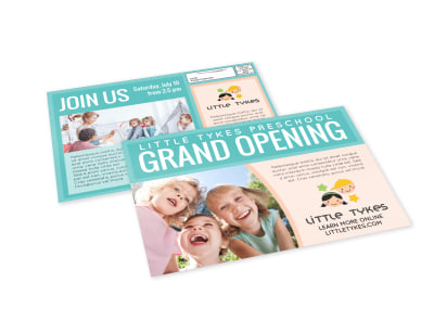 Daycare Grand Opening EDDM Postcard Template p6plq8tqh1 preview
