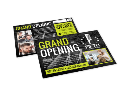 Hair Salon Grand Opening EDDM Postcard Template aqicetitrk preview
