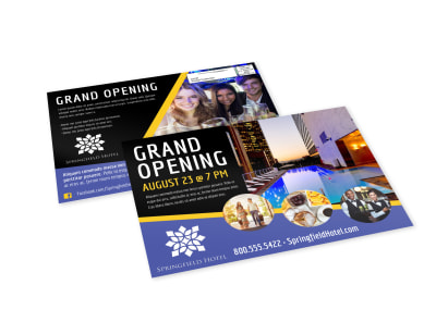 Hotel Grand Opening EDDM Postcard Template v5qmrow59c preview