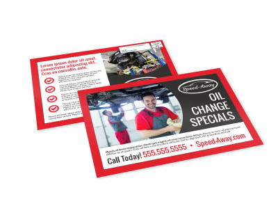 Oil Change EDDM Postcard Template brgdlc87xx preview