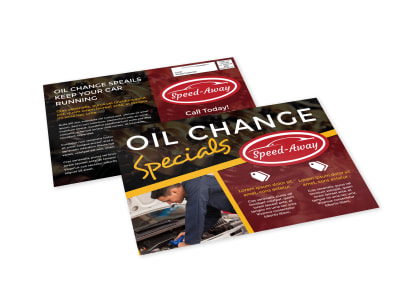 Oil Change EDDM Postcard Template q4sjl4cg5w preview