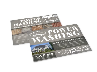 Power Washing EDDM Postcard Template o64f5wztr5 preview