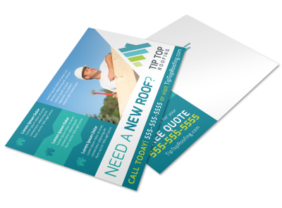 Roofing Postcard Template tkzo4fwpfa preview