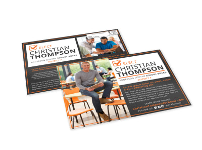 School Board EDDM Postcard Template t19f3m77hj preview