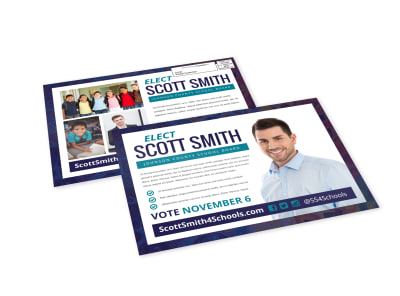 School Board EDDM Postcard Template 0bjchj5l3k preview