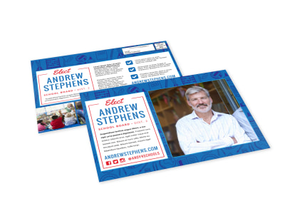 School Board EDDM Postcard Template uv4et6cal8 preview