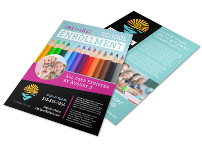 School Enrollment Flyer Template km30dholfa preview
