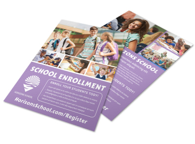 School Enrollment Flyer Template ofc1r0mb1d preview