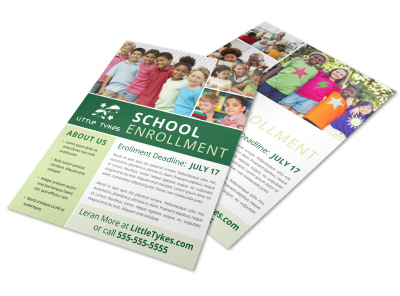 School Enrollment Flyer Template f6wvn3177y preview