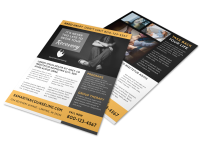 Drug Rehab Flyer Template ygp2xd4g1k preview