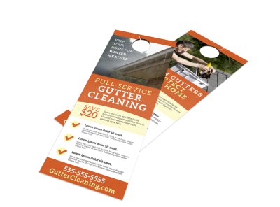 Gutter Cleaning Door Hanger Template fe0l3tx9jg preview