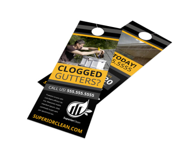 Gutter Cleaning Door Hanger Template o5m135nh2h preview