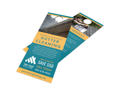 Gutter Cleaning Door Hanger Template gq94r3azlq preview