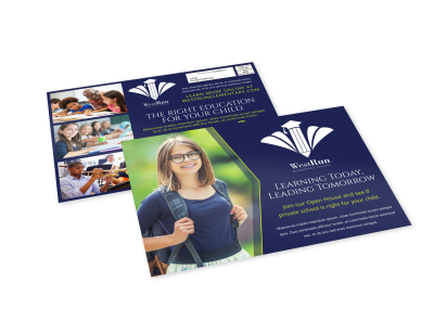 School EDDM Postcards Template Preview