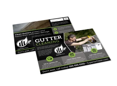 Gutter Cleaning EDDM Postcard Template r9mw5q6z5s preview