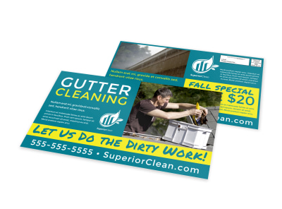 Gutter Cleaning EDDM Postcard Template 4d1l817xsf preview