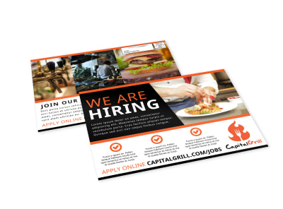 Now Hiring EDDM Postcard Template xr5qj8zpjb preview