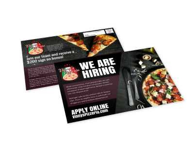 Now Hiring EDDM Postcard Template wwfgyvworq preview