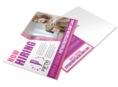 Now Hiring Postcard Template f80axca07c preview