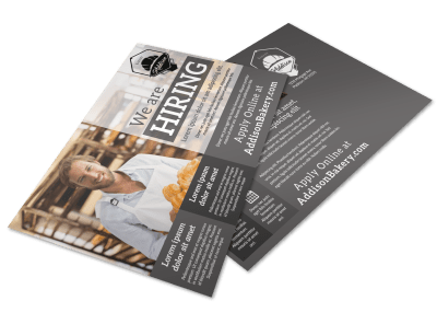 Now Hiring Postcards Template Preview