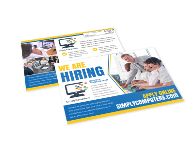 Now Hiring EDDM Postcard Template g1pvb2rnrb preview