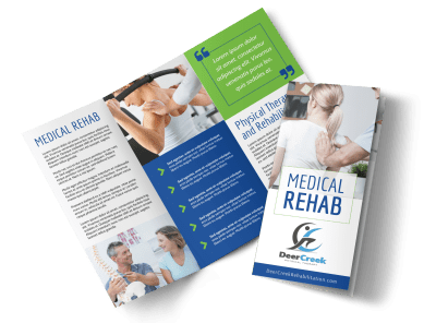 Medical Rehab Brochures Template Preview