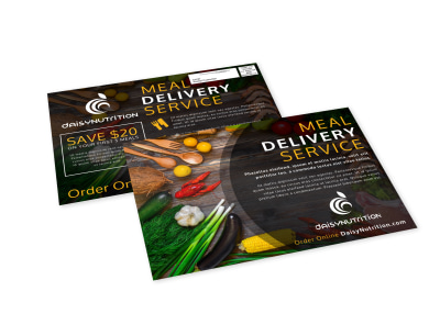 Food Delivery Service EDDM Postcard Template hckxxyzigy preview