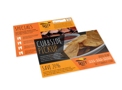 Curbside Pickup Restaurant EDDM Postcard Template o6w74c16ap preview