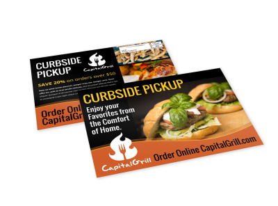 Curbside Pickup Restaurant EDDM Postcard Template 1z2lx02bnm preview