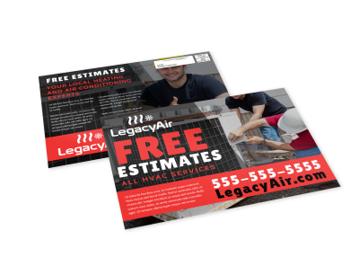 Free Estimates HVAC EDDM Postcard Template 9wmy5e7y4g preview