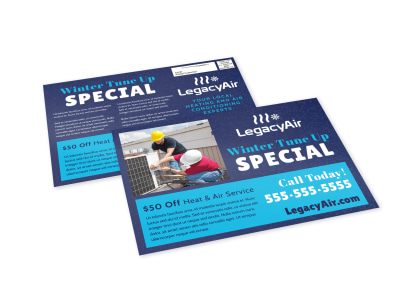HVAC Special Offers EDDM Postcard Template n88scgkc02 preview