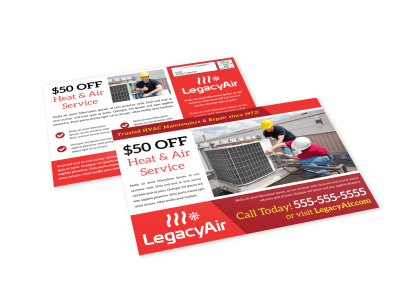 HVAC Special Offers EDDM Postcard Template 1cefv2ffr7 preview