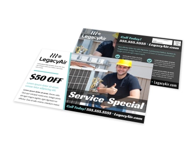 HVAC Special Offers EDDM Postcard Template 4hmxafwykv preview