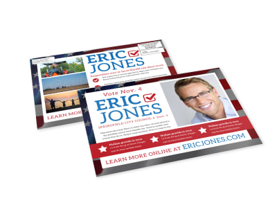 Political Campaign EDDM Postcard Template hqg15h7arv preview