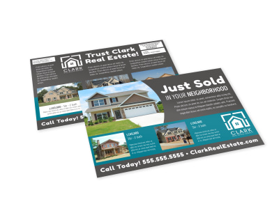Just Sold Real Estate EDDM Postcard Template zr550lpddw preview