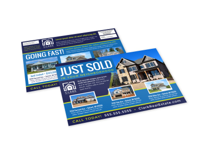 Just Sold Real Estate EDDM Postcard Template qxiodhbzmo preview