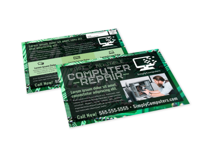 Technology EDDM Postcards Template Preview